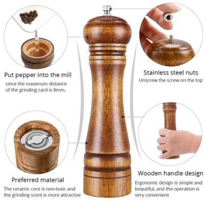 Buy Wooden salt pepper grinder with best Price in Bangladesh. Shopping from Shopcity. Get Best Price in Bangladesh. Fast shipping. Enjoy Free Shipping.